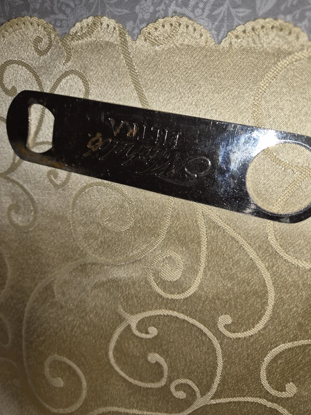 Michelob Ultra Embossed Metal Bottle Opener - Silver Tone